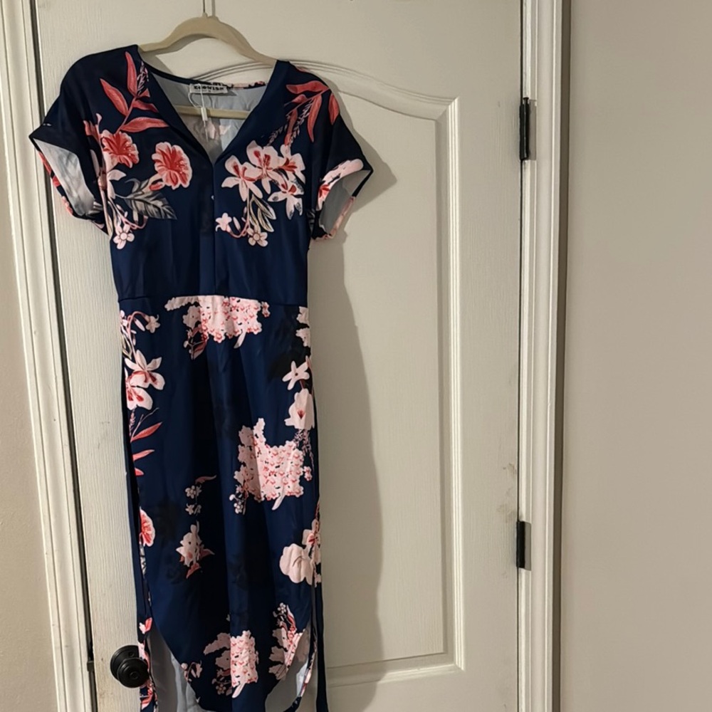 Floral Navy Dress